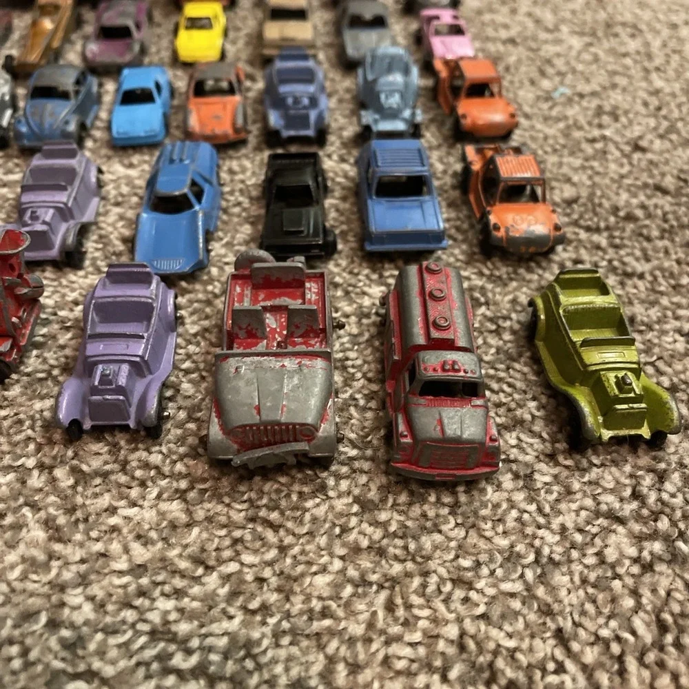 36 1950s Tootsie Toys Car Truck Lot USA Rodster Porsche Chevy Pontiac Dragster +